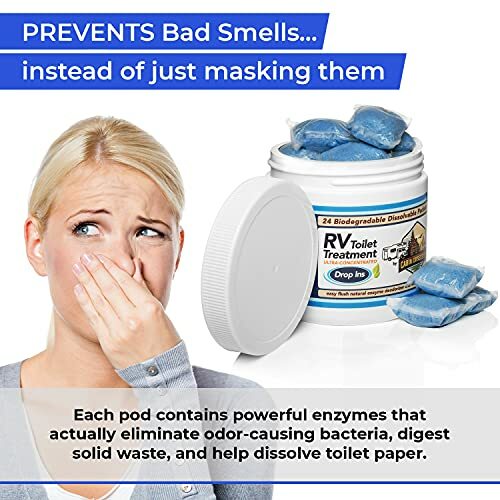 Rv Toilet Treatment Drop Ins 24 Easy Flush Selfdissolving Rv Black Tank Treatmen