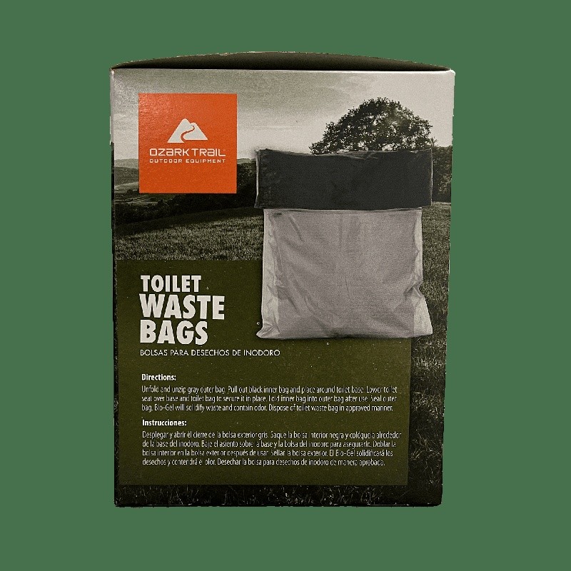 Portable Toilet Waste Bags 6 Count Leakproof Odor Control Camping Travel New