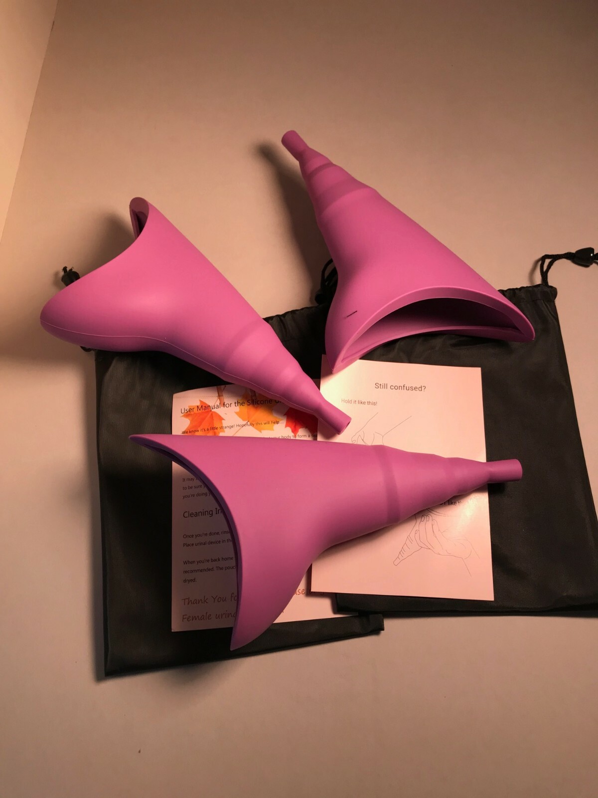 Portable Female Urinary Funnels (3-Pack), Camping, Boating,Outside, P P Tubes