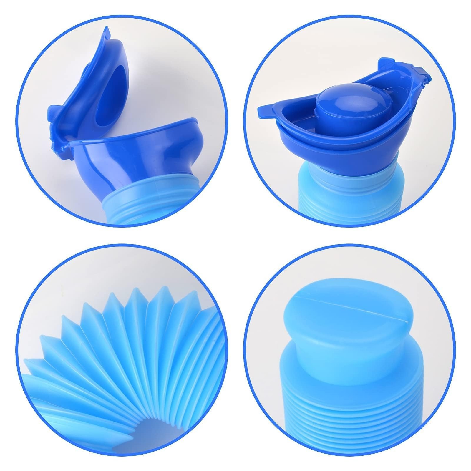 Urine Bottle Mini Urinal 750ML Shrinkable Urinal Mobile Toilet, Shrink B…