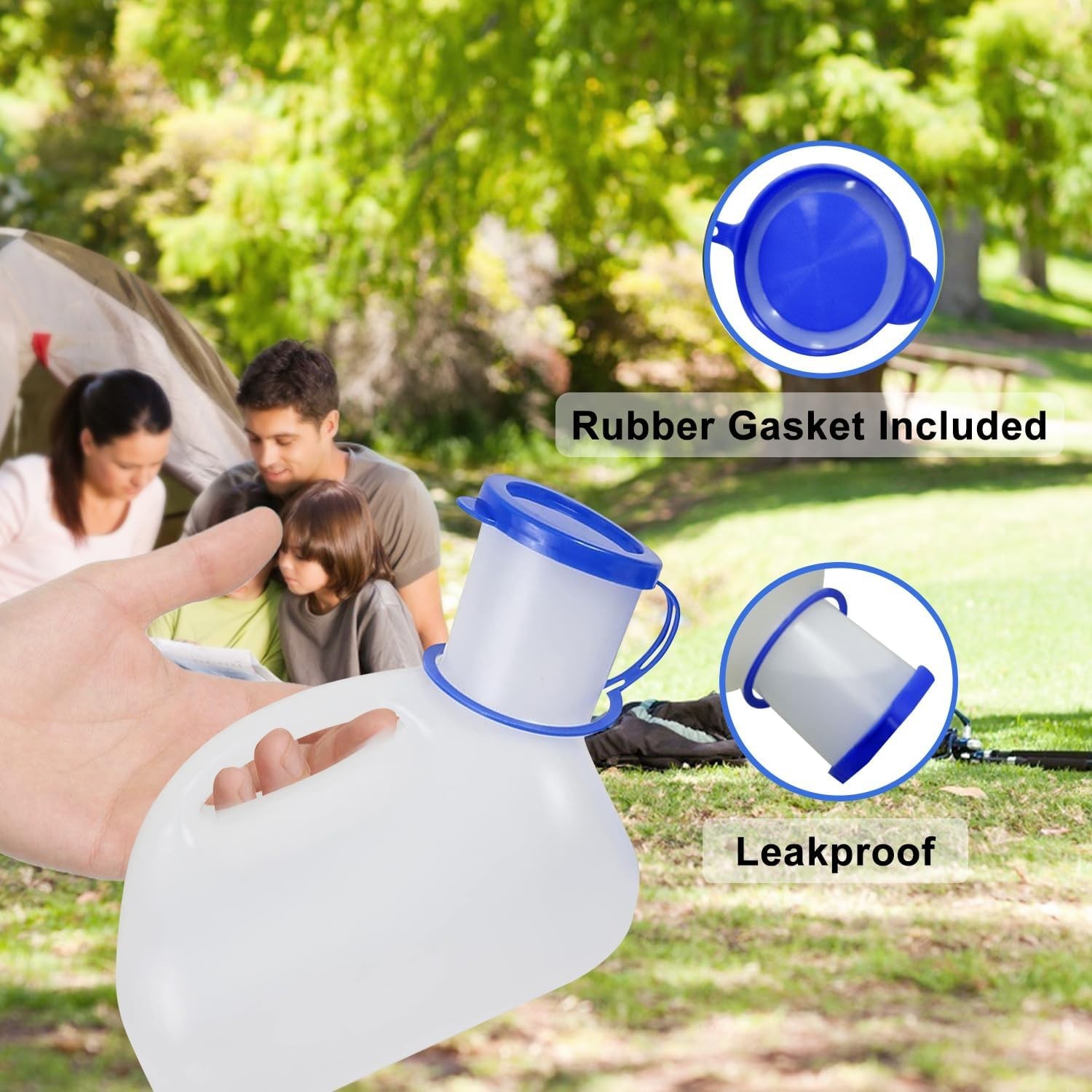 Large Capacity 32oz Portable Unisex Urinal Leakproof Travel Pee Bottle for Me…