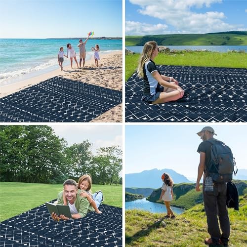 Beach Blanket Waterproof Sandproof, Large Beach Picnic Blankets Foldable Sand