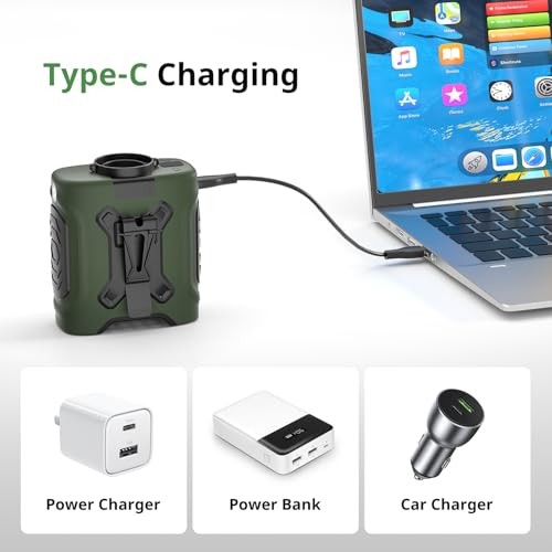 Portable Waist Fan 10000mAh Belt Fan 18000RPM Clip Fan with Max 24H Working
