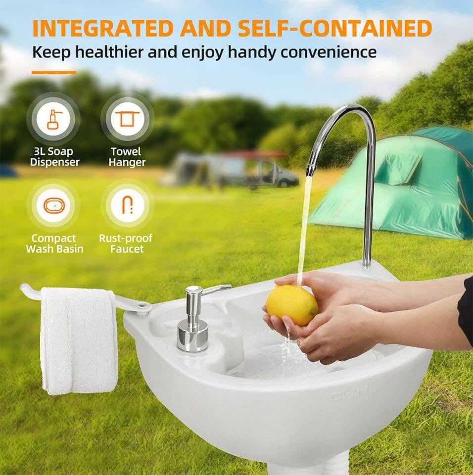 Portable RV Toilet with 5 Gallon Camping Sink Hand Wash **Brand New**
