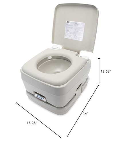 Camco 2.6 Gallon Portable Toilet For Camping Rv Boating And Road Trips