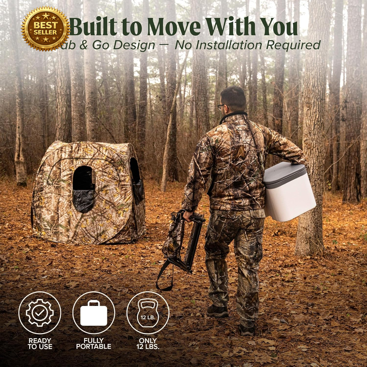 Portable Compost Toilet Camping No Electric Odor Free Urine Diverting Toilet 8G