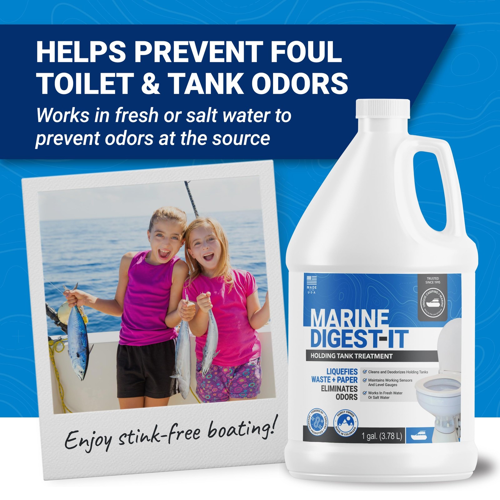 Unique Marine Digest-It Boat Toilet Treatment 128 oz