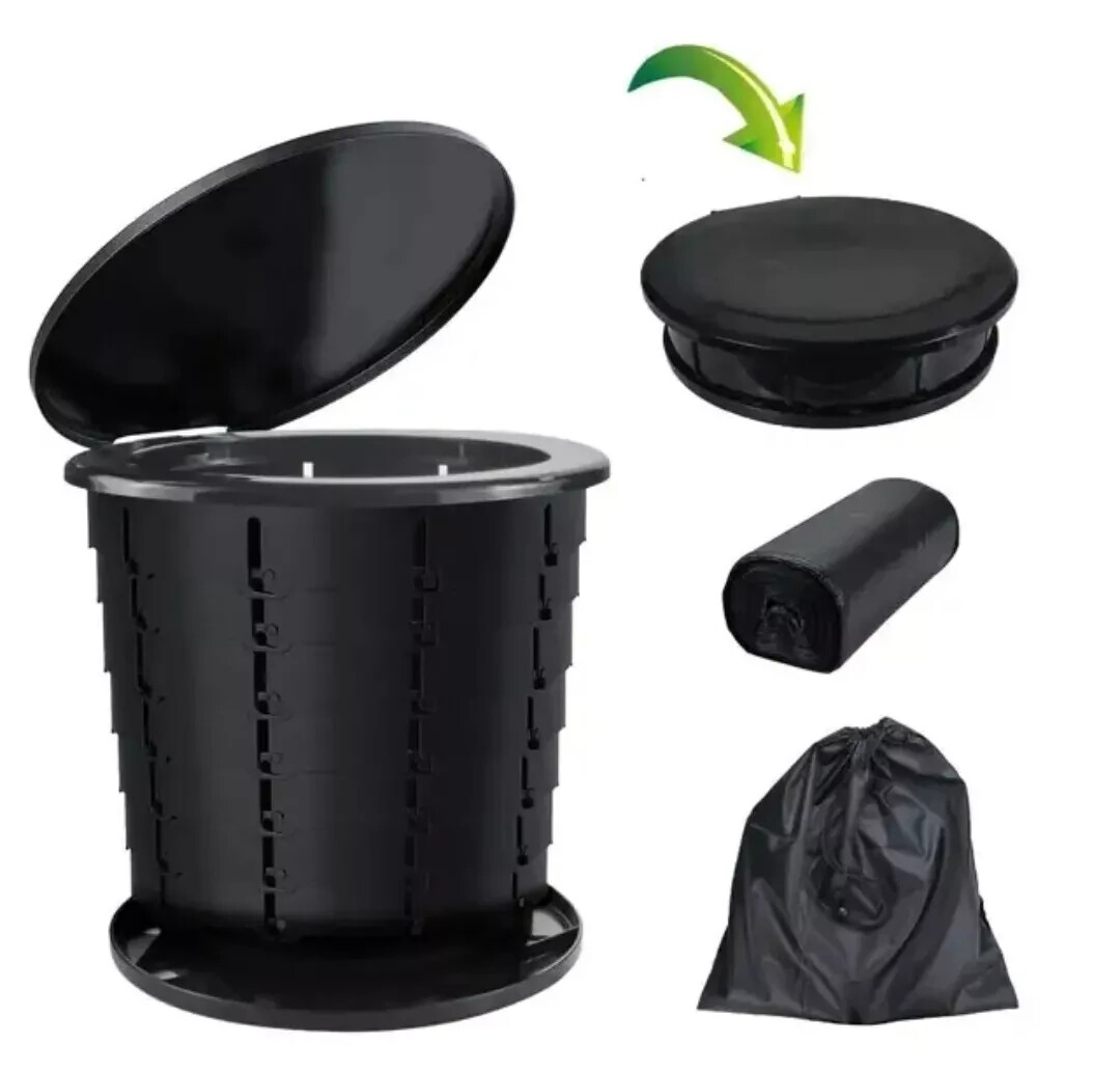 Portable Foldable Toilet Seat Camping Travel Hiking Fishing Watching Games