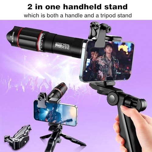 40X Monocular-Telescope Smartphone Monoculars for Adults High Definition for