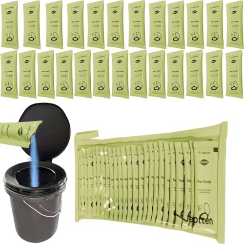 Portable Toilet Powder. Outdoor Toilet. Neutralize Odor/Fast-Acting 25 Count