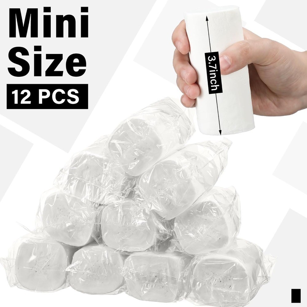 12 Rolls Travel Toilet Paper to Go Packs Soft Camping Toilet Paper Bulk