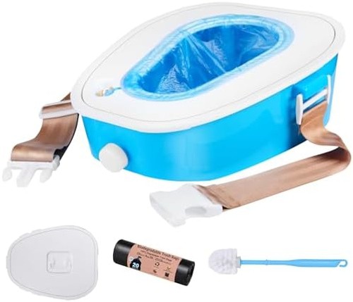 Compact Car Portable Toilet Camping Indoor & Outdoor Commode,Travel Potty,Por…