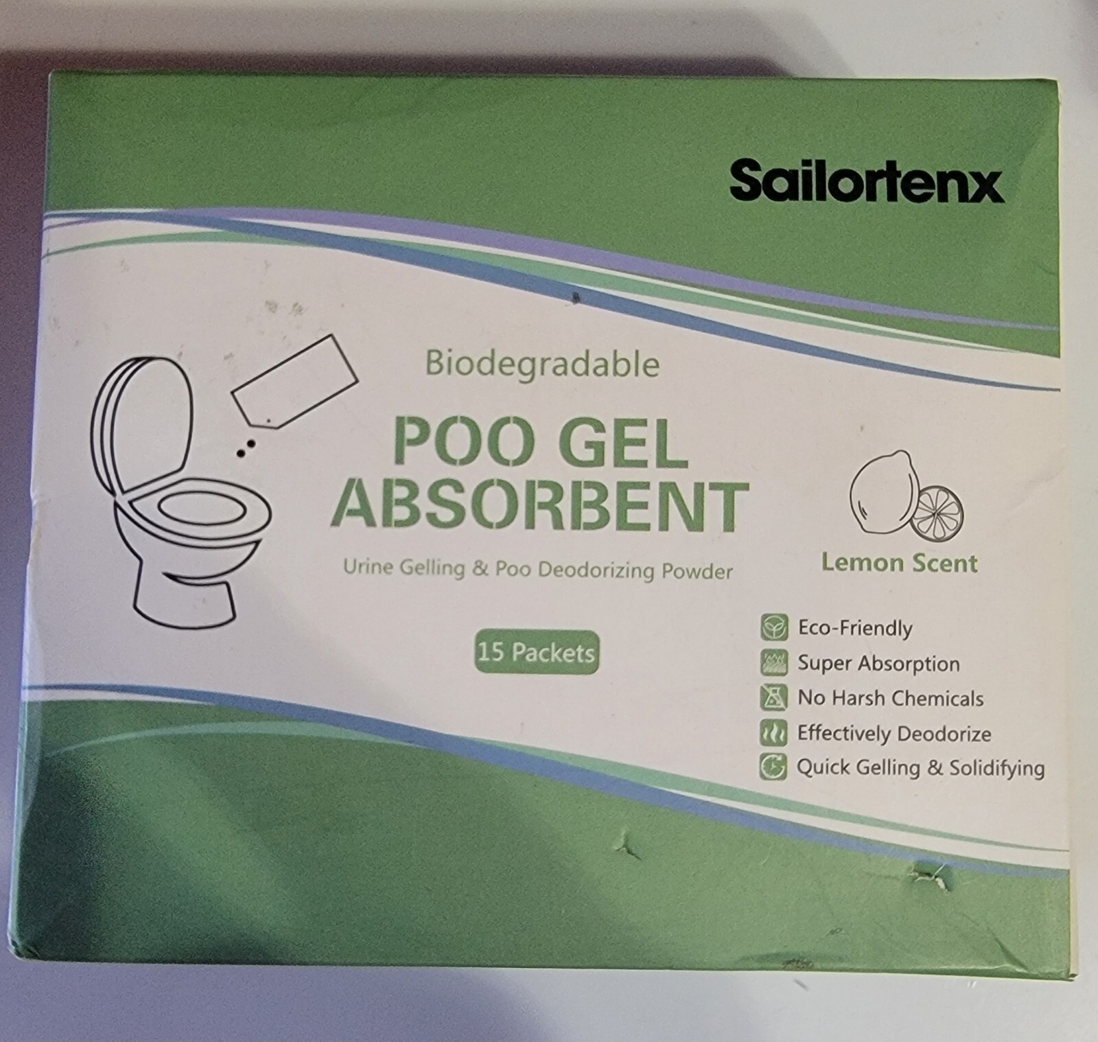 Poo Absorbent for Portable Toilet, Camping Toilet Chemicals, Eco Degradable Abs