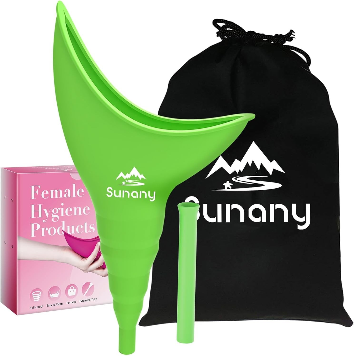 Female Urinal, Female Urinal with Silicone Funnel, Portable for Standing Fema…