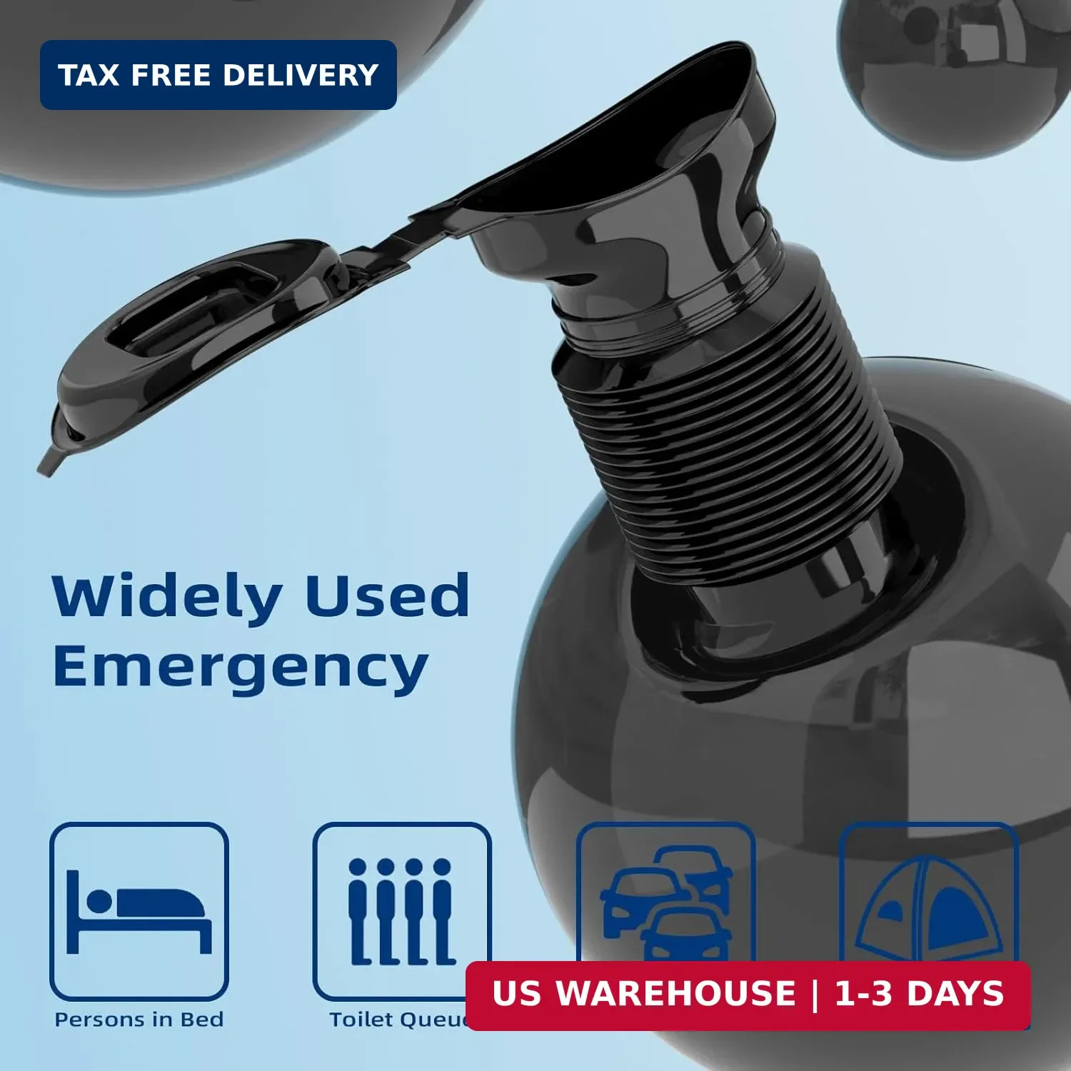 Pee Bottles for Men, Adjustable Emergency Urinal, Car Pee Bottle for Men and Wom