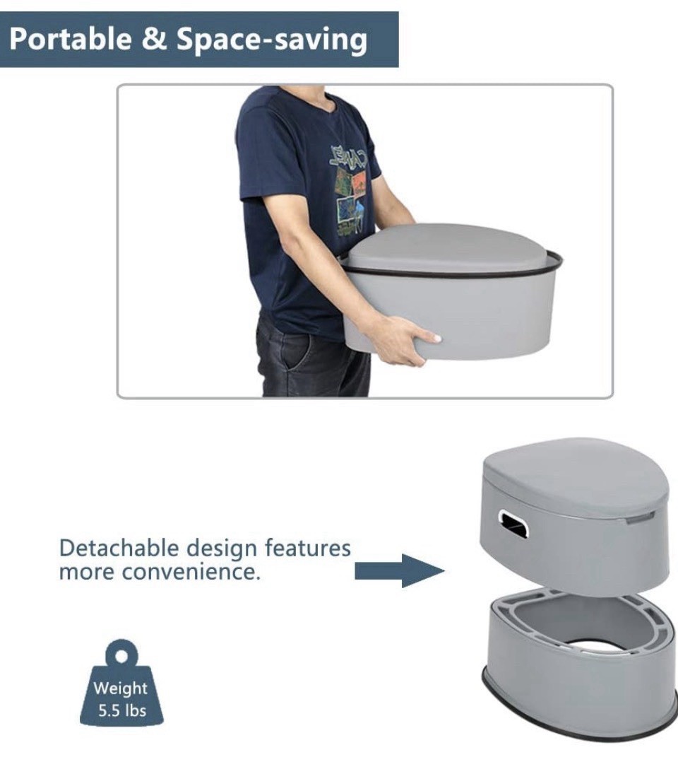 New Portable Toilet With Detachable Inner Bucket