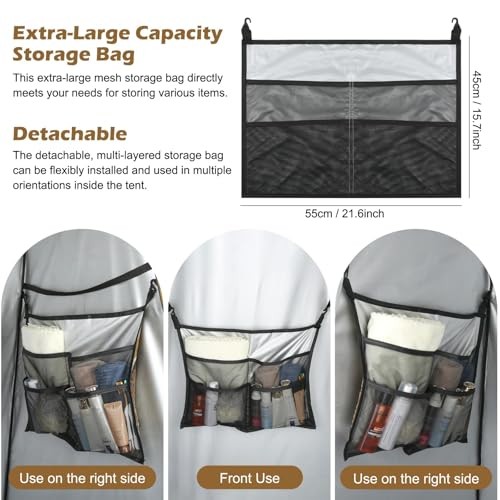 Pop Up Shower Tent, Outdoor Privacy Tent with Removable Bottom, Camouflage