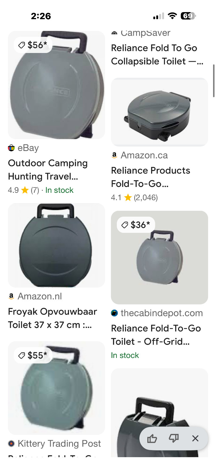 Outdoor Camping Hunting Travel Folding Portable Collapsible Potty Seat