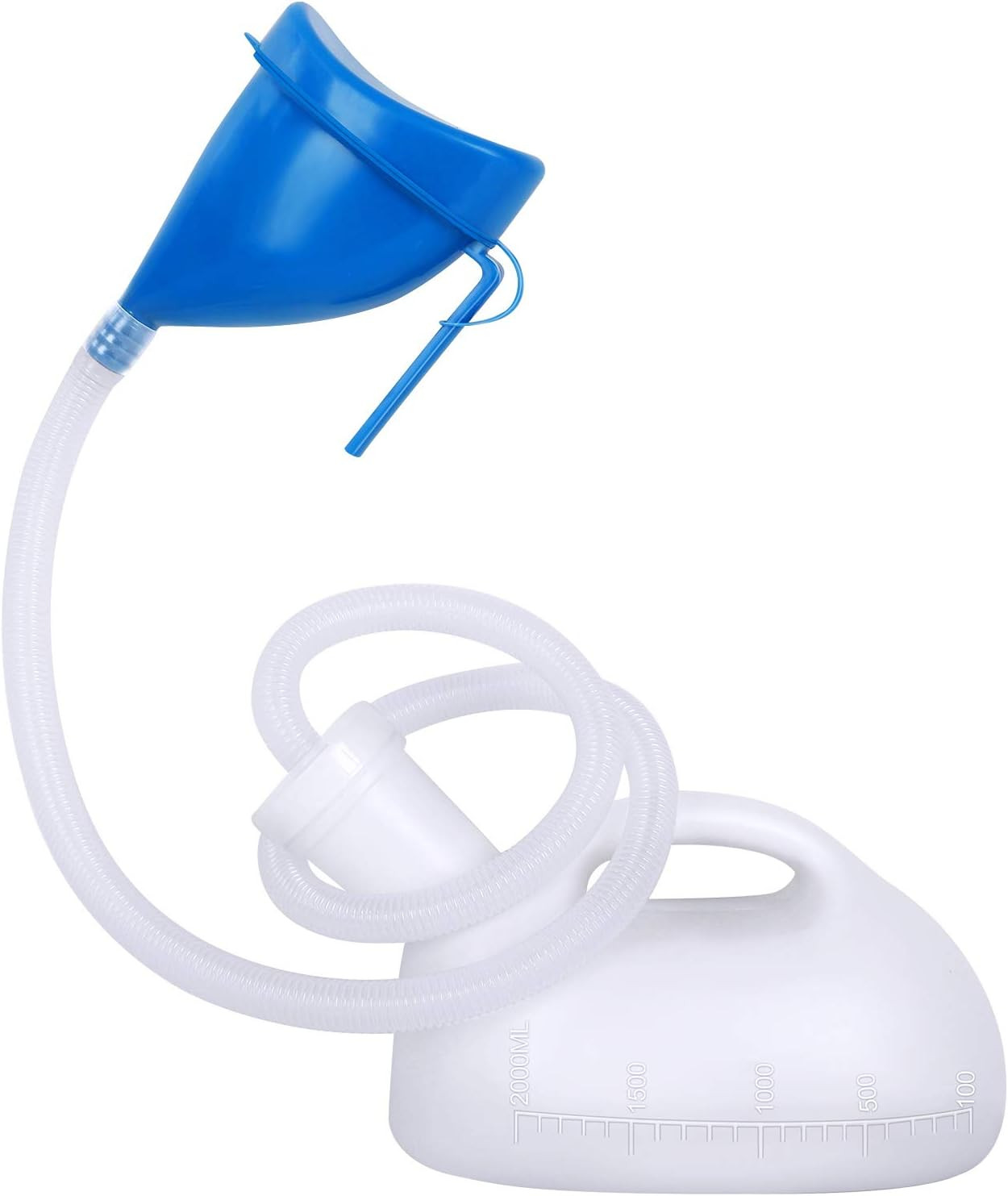 Unisex Potty with Lid and Funnel, Portable Pee Bottle for Men and Women, 2000Ml