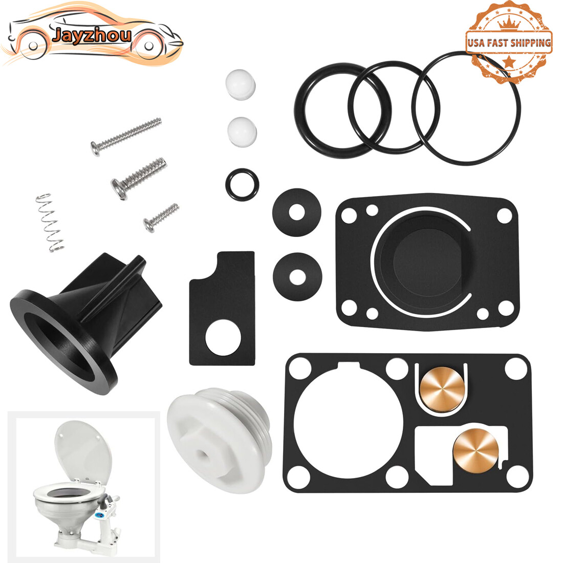 For Jabsco 29045-2000 Marine Manual Toilet 29090-2000/ 29120-2000 Major Service