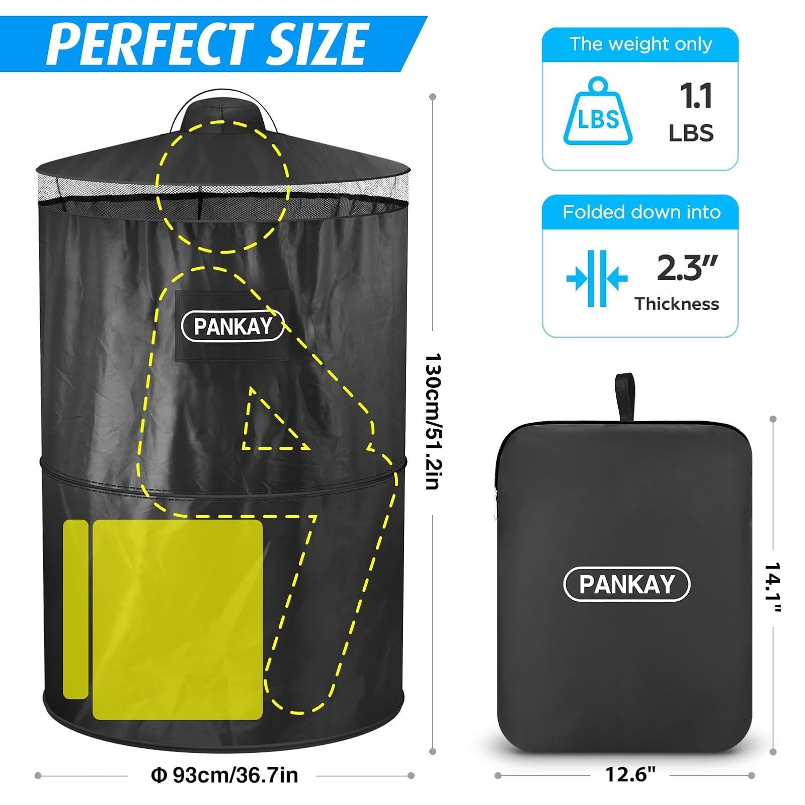 Pankay Portable Outdoor Camping Toilet Tent – Pop Up Privacy Shelter
