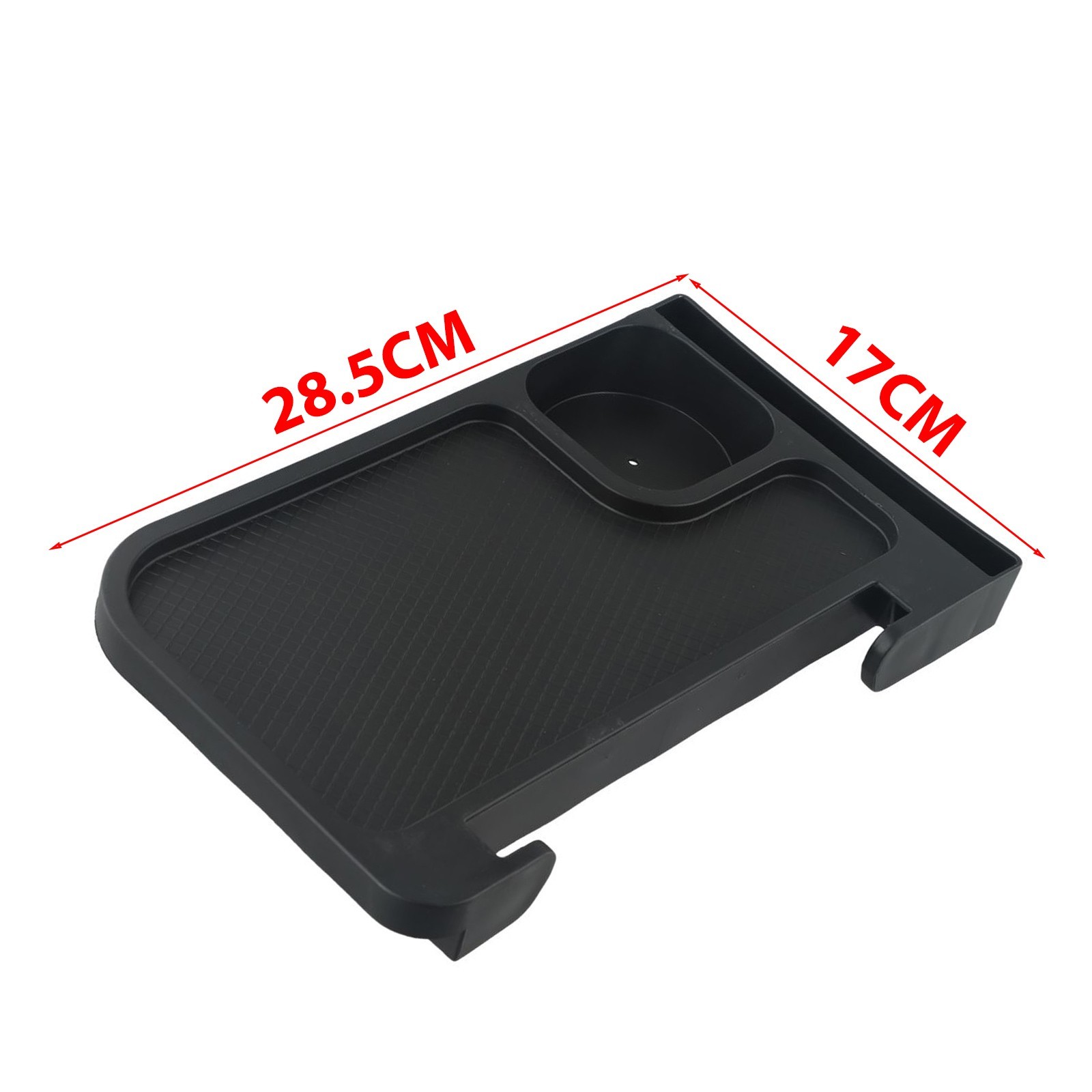 New Practical Side Table Chair Cup Tray Black Clip-On Foldable Khaki PP