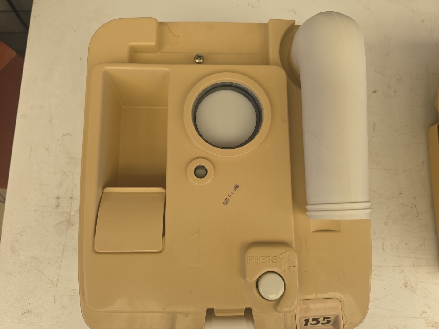 THETFORD MODEL 155 PORTA POTTI PORTABLE TOILET 4.3 GALLONS