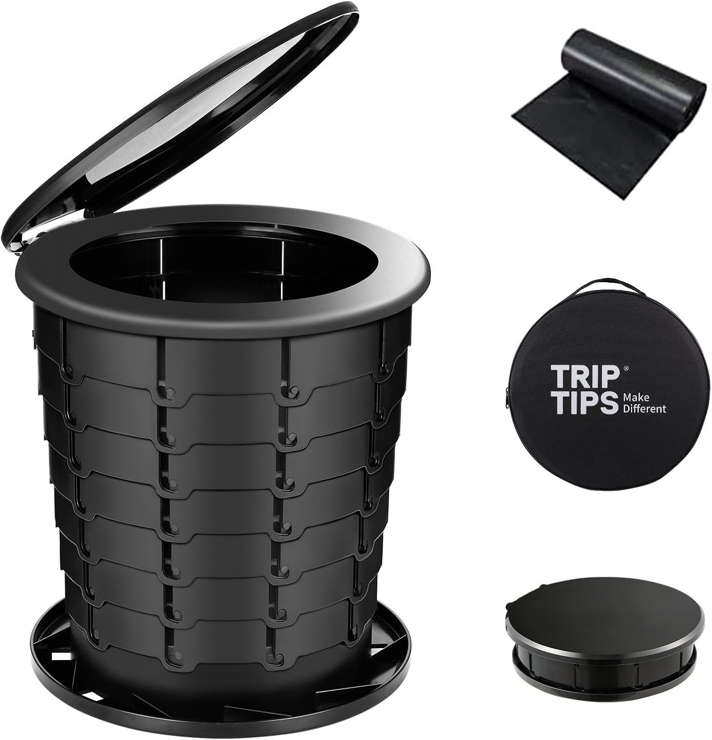 Adjustable Height Portable Camping Toilet – Perfect Travel Solution for All Ages