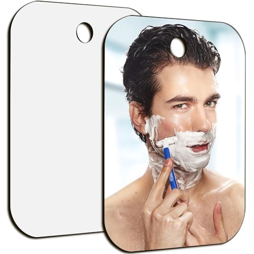 Pack Medium Mirror for Shaving (6 × 8 inch) Fogless 6 x 8 Inches 2