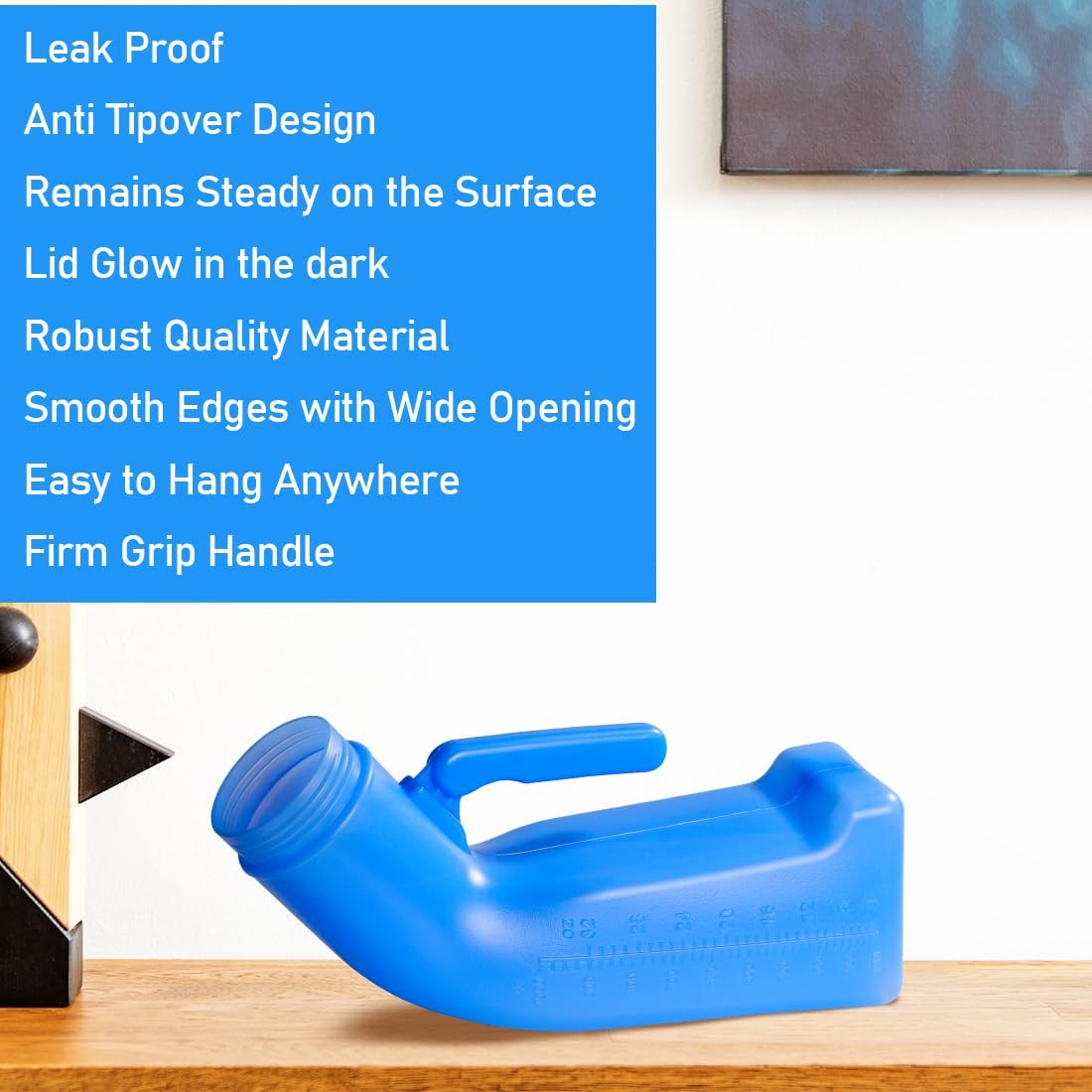 Male Urinals Urine Bottle for Men Portable Travel Pee Bottles Spill Proof Uri…