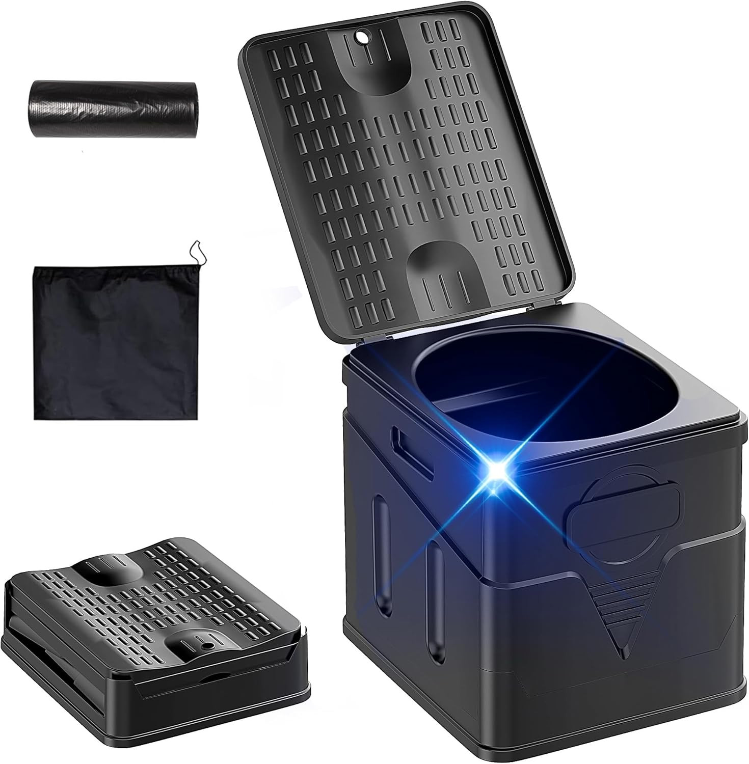 Portable Toilet,Camping Toilet Have Small Foldable Size. It Is Compact Portable