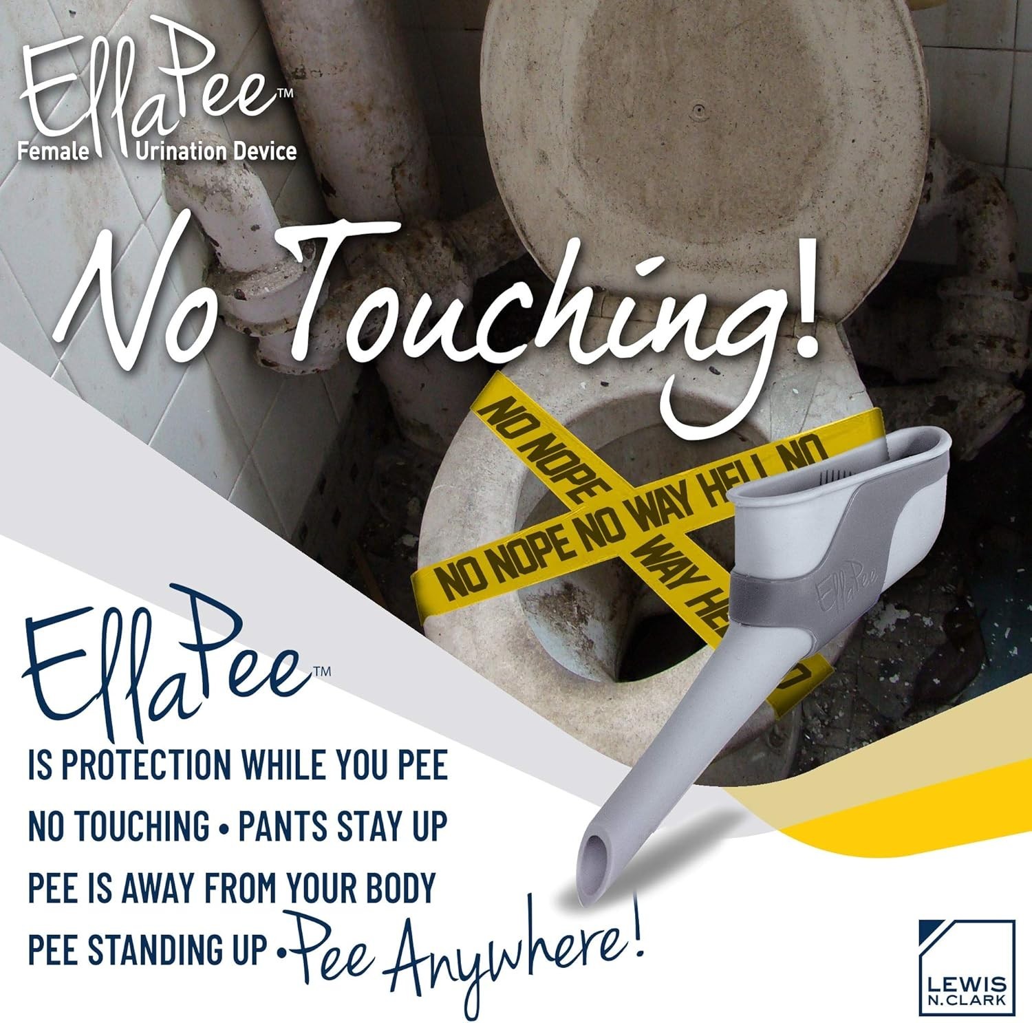 Ellapee Women’s Urinal – Medical-Grade Silicone for Camping & Outdoor Adventures