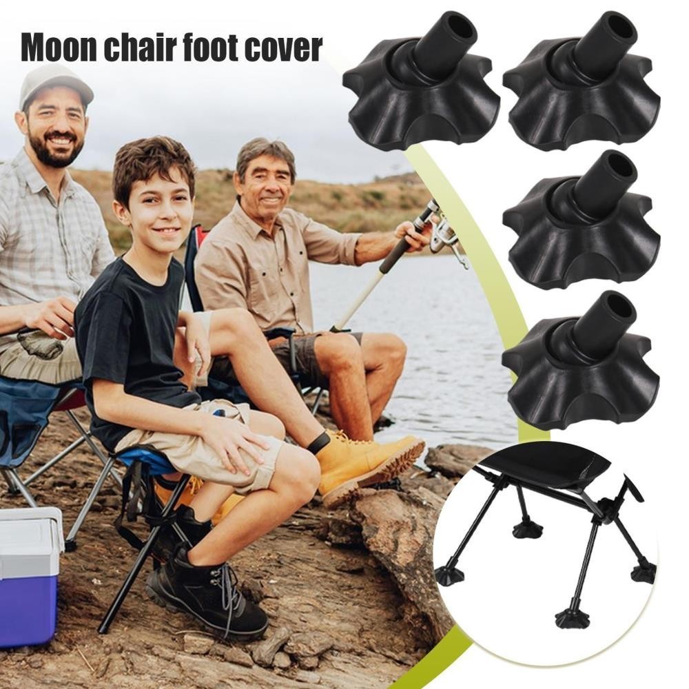 Camping Chair Foot Pads 4X Chair Leg Cover 0.51 Inches No Slide Camping Supple [