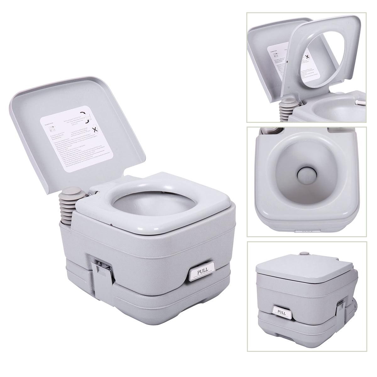 2.6 Gallon Camping Toilet Outdoor Porta Potty for RV Travel Camping Boating