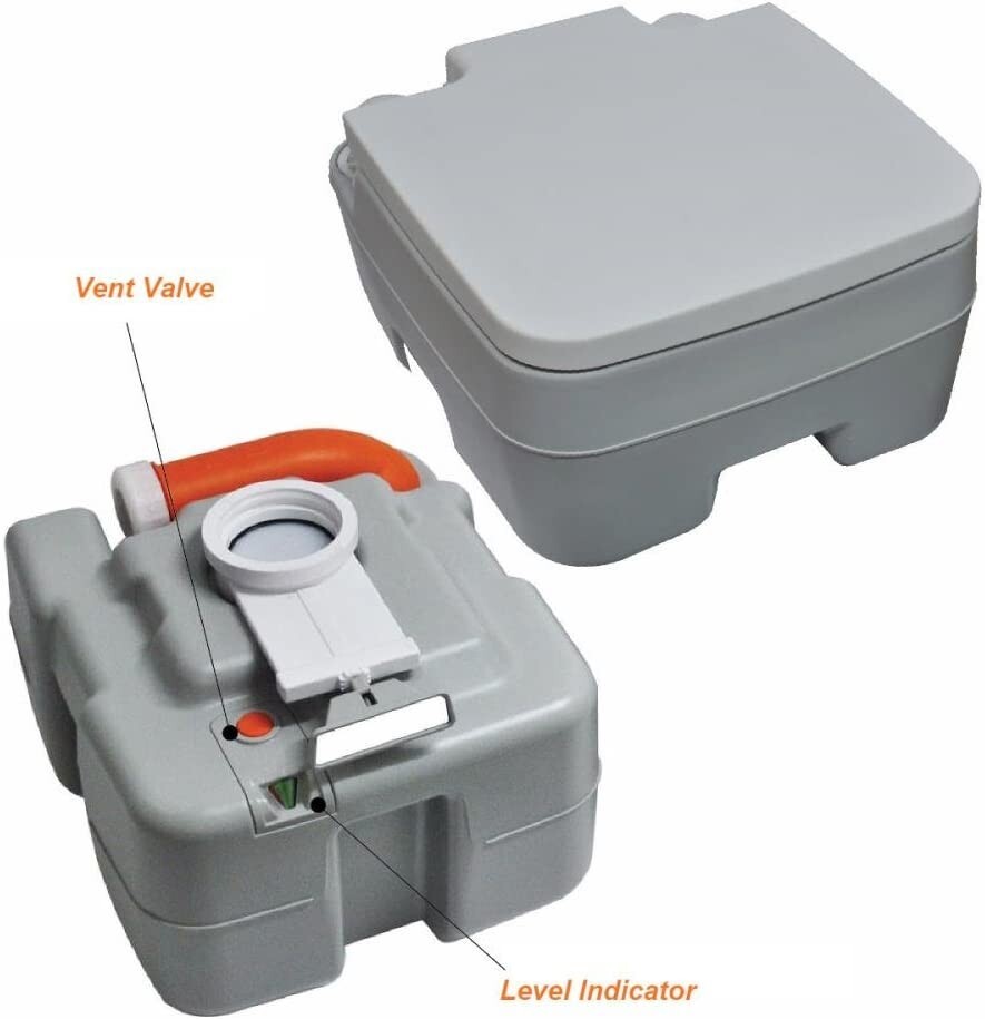 inodoro portátil cómoda compacta para interiores y exteriores con bolsa de viaje