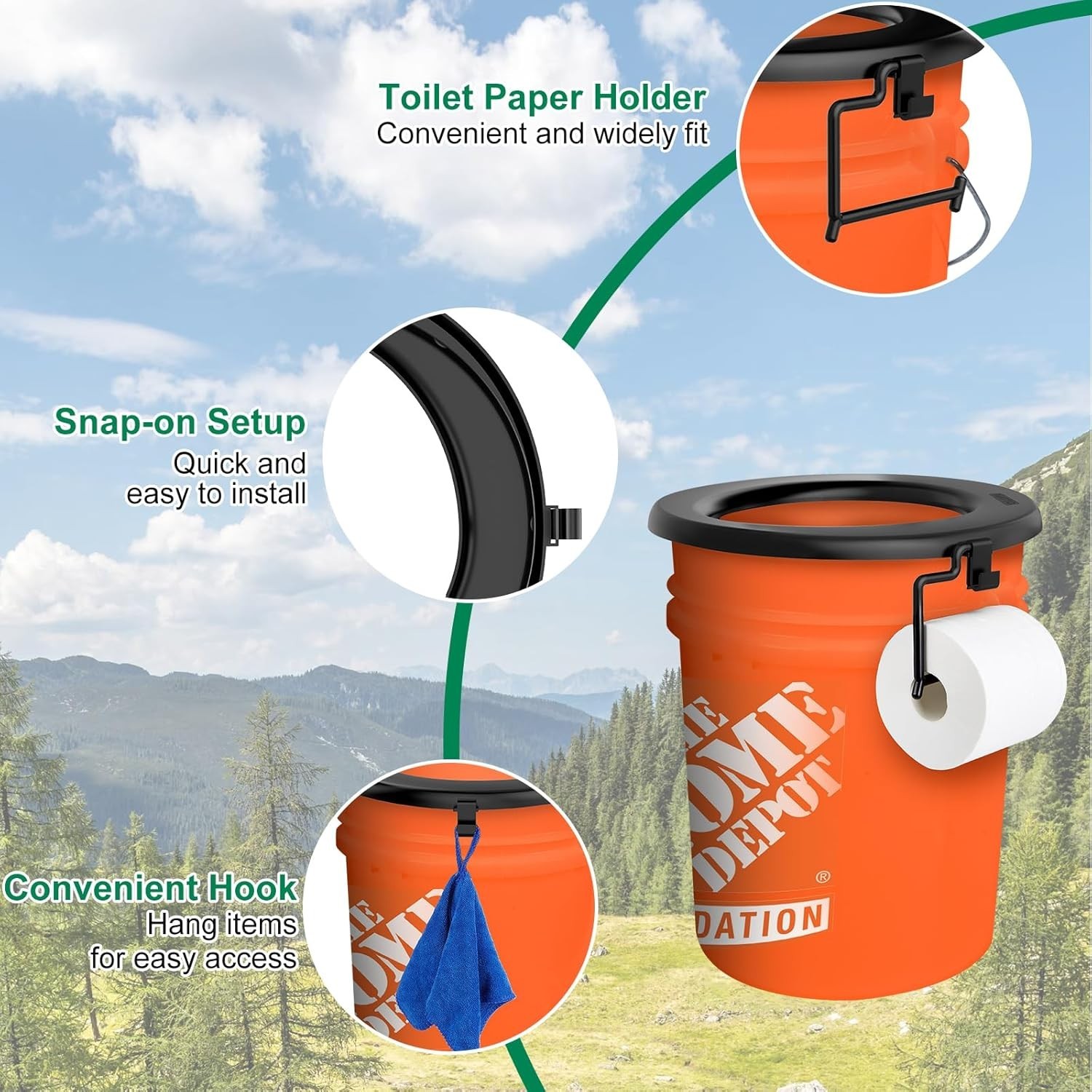 Inodoro Portatil Camping Baño Portátil Inodoros Asiento Para Ancianos Acampar RV