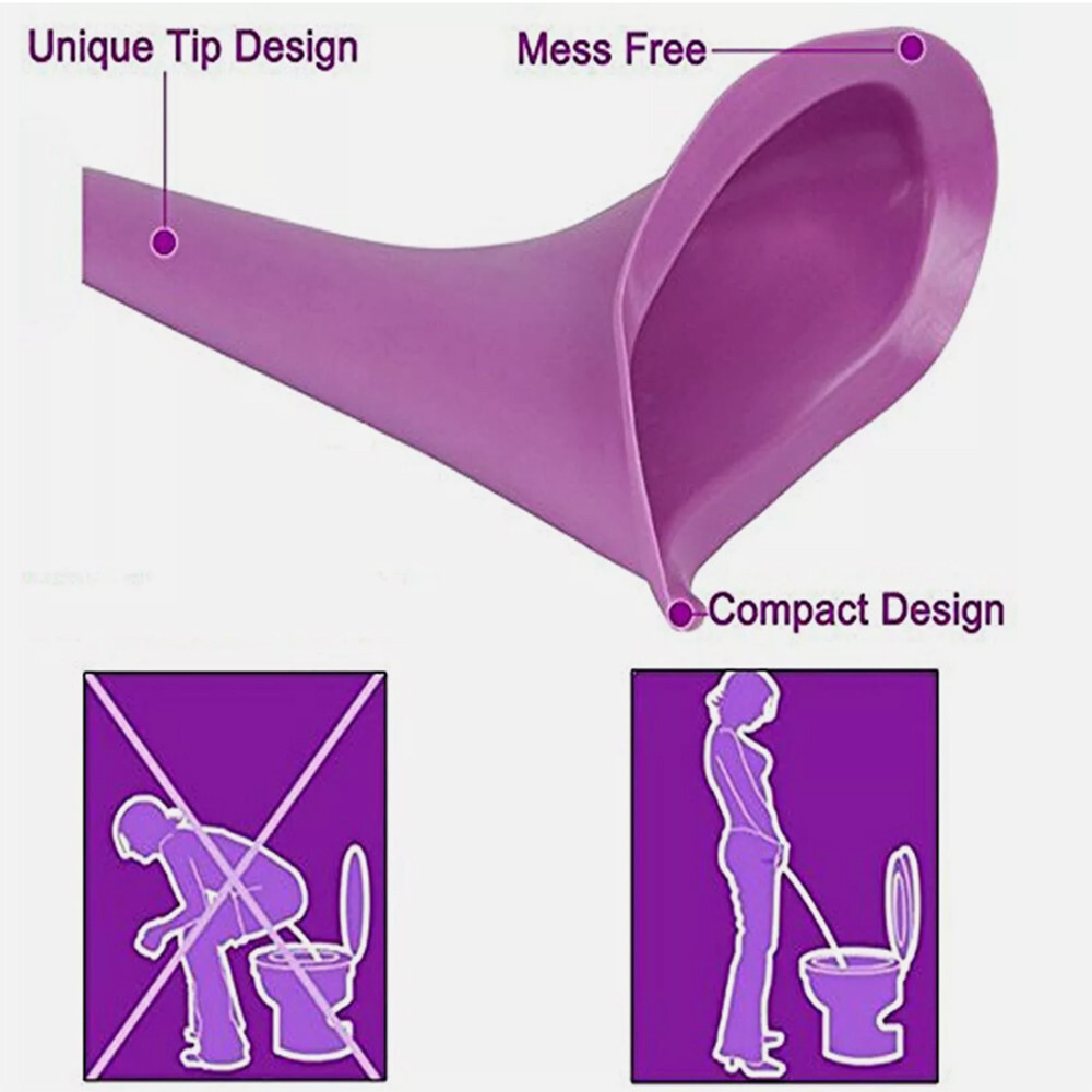 5pcs Portable Female Woman Ladies She Urinal Urine Wee Funnel Camping Travel Loo