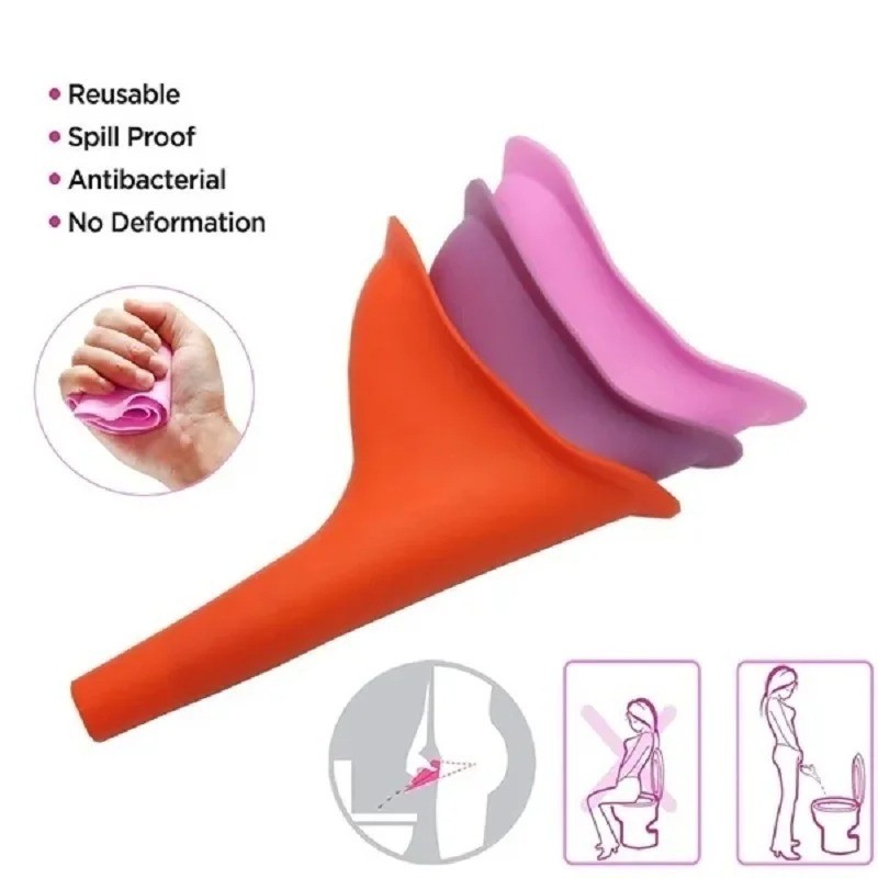 1PCS Portable Female Ladies Urinal Funnel Pee Device Camping Travel Toilet Stand