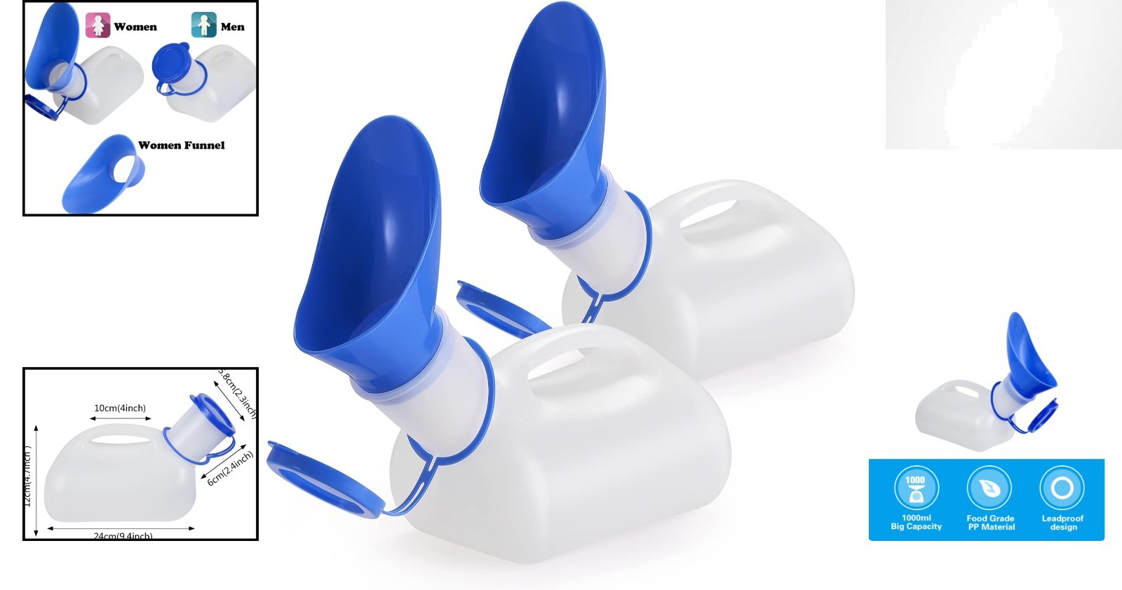High-Quality Portable Toilet Urinal Set – Lightweight and Hygienic for All Ages
