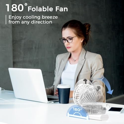 Handheld Fan with Mister, Mothers Day Gifts for Mom, Birthday White Misting