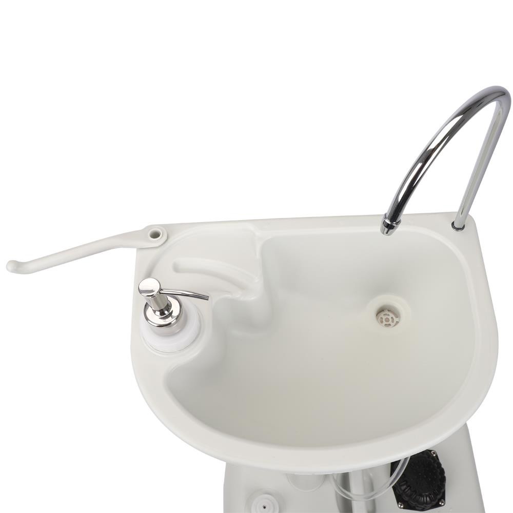 Indoor Portable Camping Sink RV Barber Kitchen Hygiene Wash Sink Basin Faucet