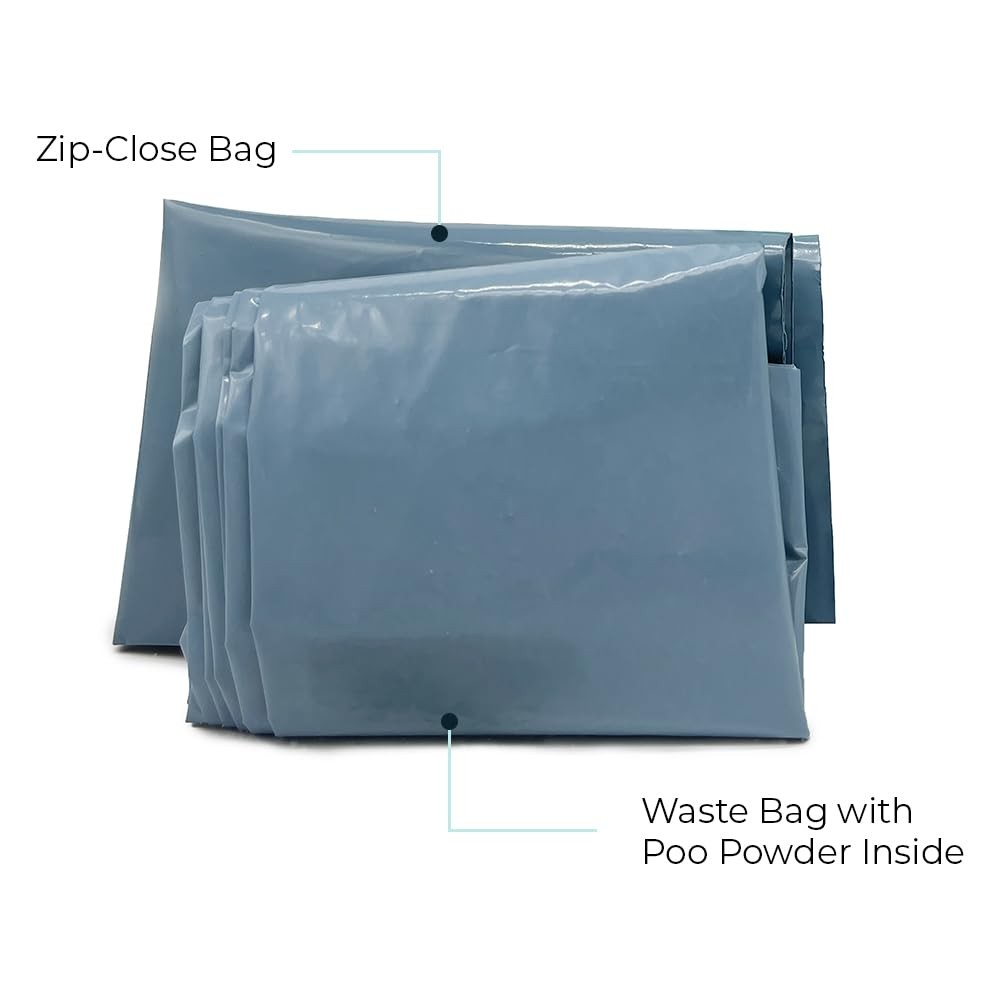 Original WAG Bag Portable Toilet (12 Pack) – Go Anywhere Kit For Camping, Boa…