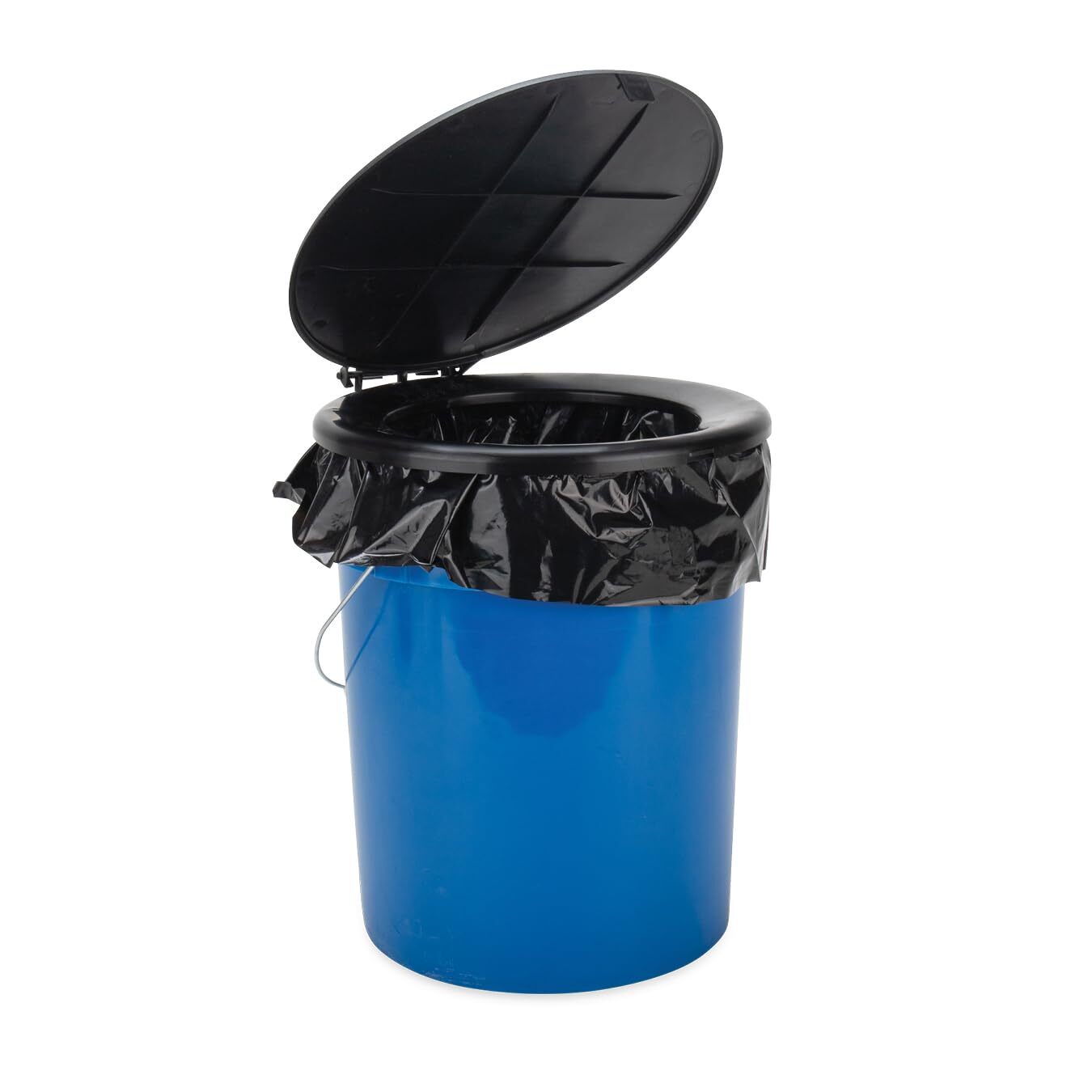 Camco Portable Travel Toilet Bucket 5 Gallon Lightweight for Camping RVing Bo…