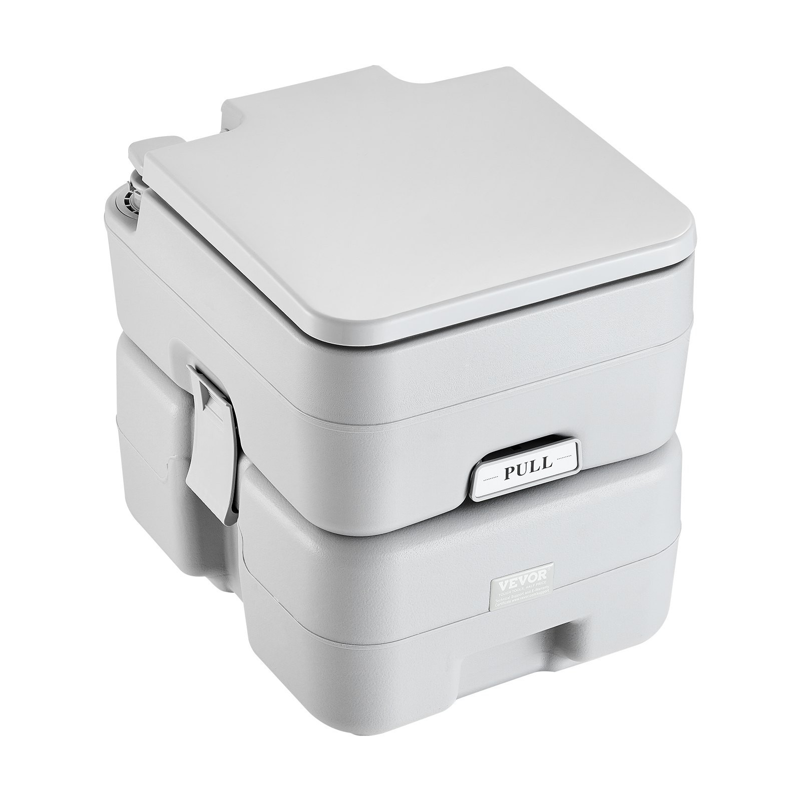 Portable Toilet Camping 5.3 Gal Waste Tank 3.2 Gal Flush RV Porta Potty