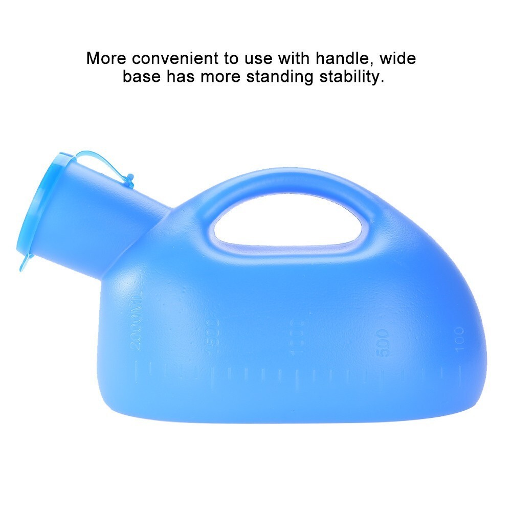 2000ml Portable Outdoor Urine Bottle with Lid Male Pee Urinal Storage Urine