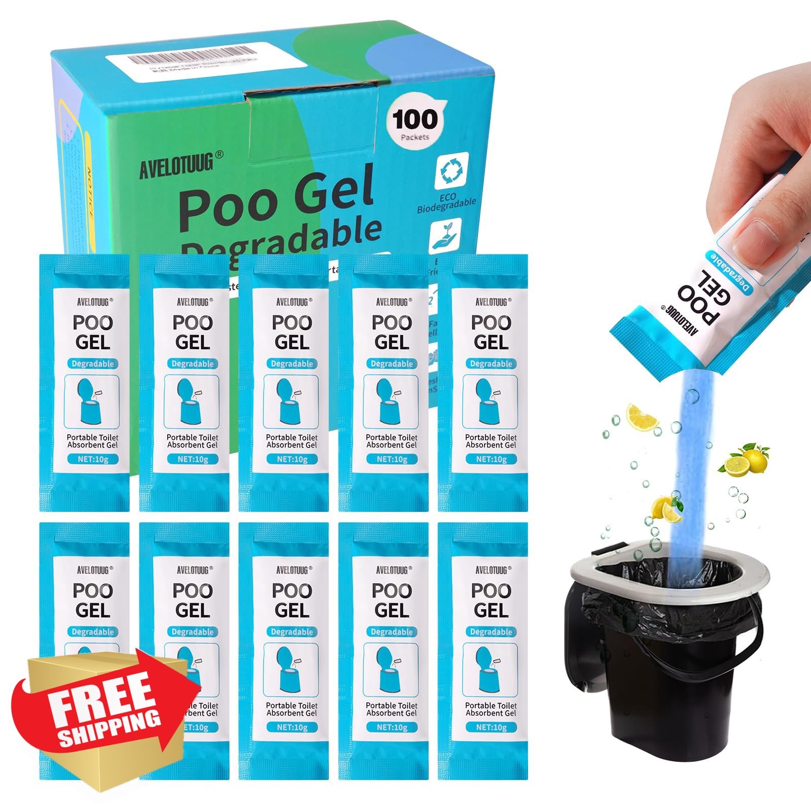 AVELOTUOTUG Poo Gel 100 Packets