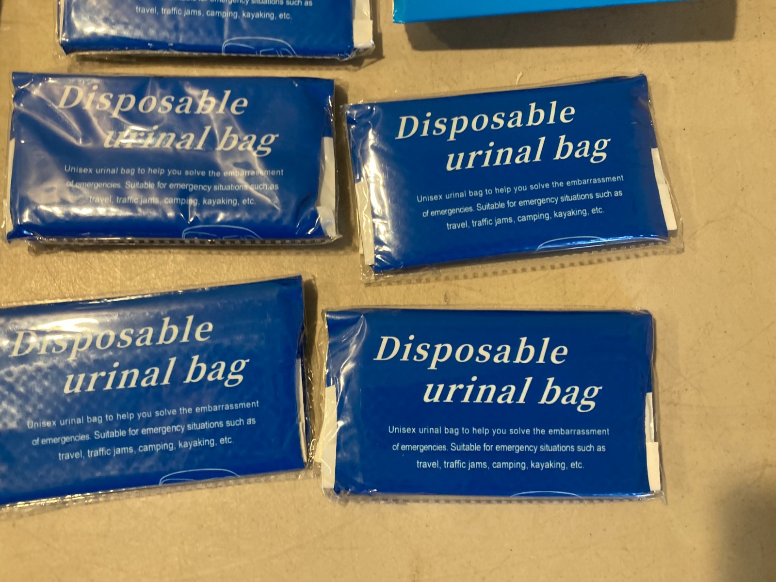 Disposable Urinal Bag Unisex 21 Pack Road trip Camping