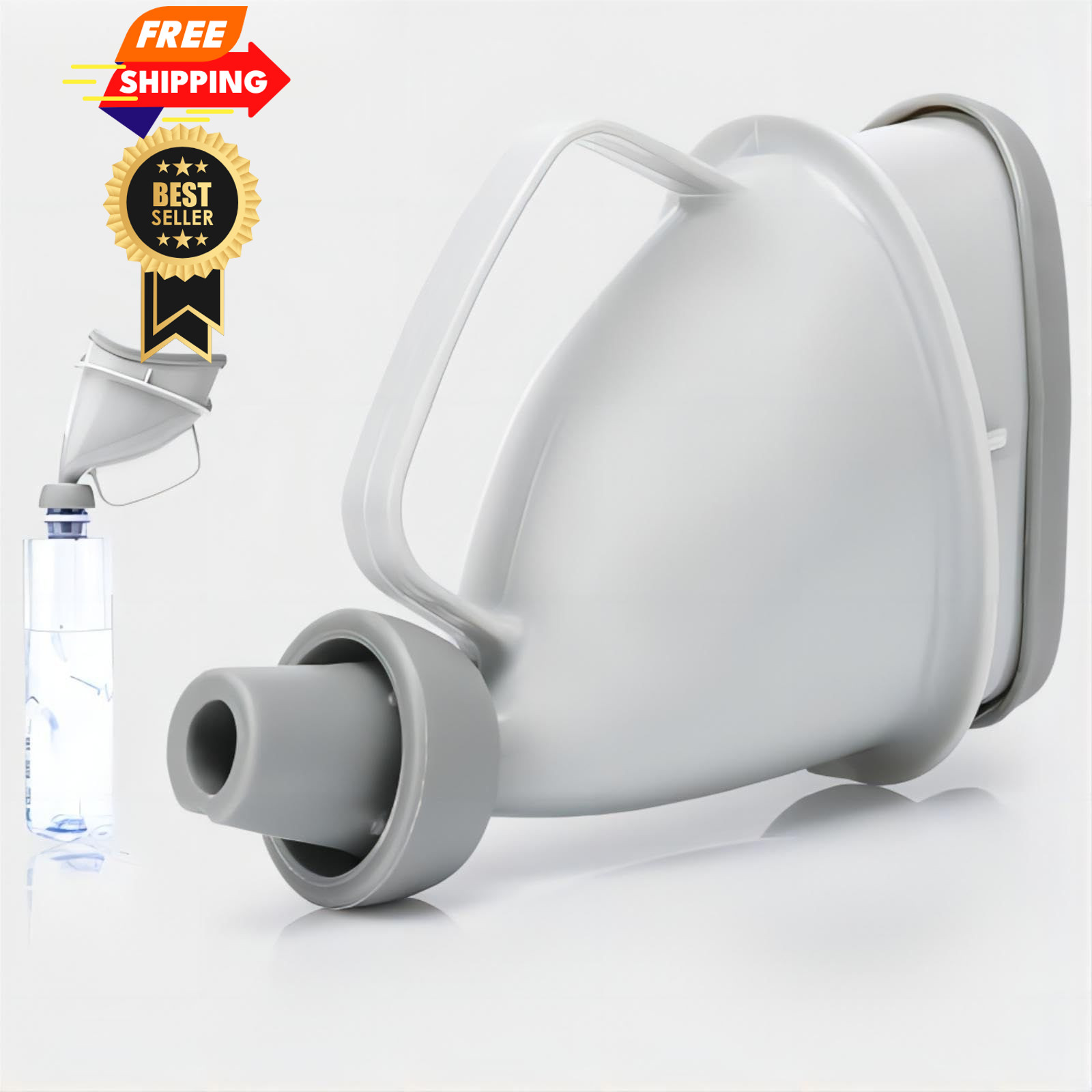 KINTEGOOD Portable Urination Device, Unisex Travel Emergency Large, Gray