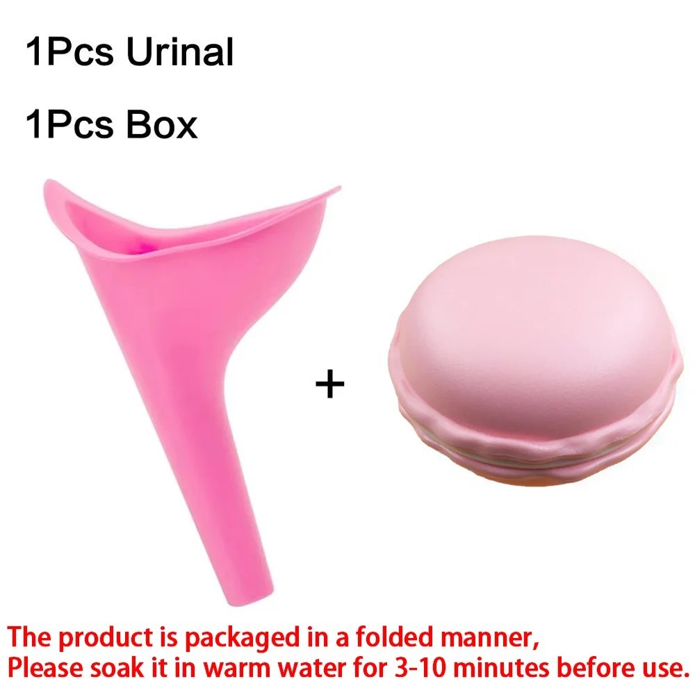 Travel Female Urinal Funnel for Women Emergency Urinal with Box for Outdoor