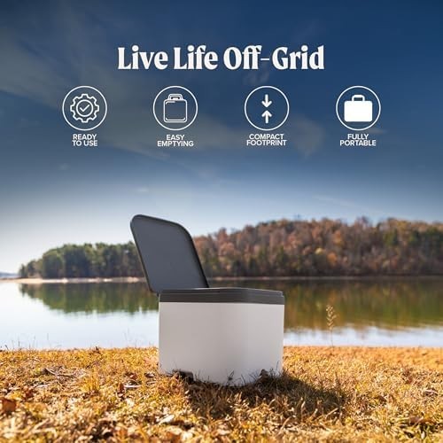 Nomad by Urine Separation Toilet. Best Commode for Off-Grid & Outdoor Camping,